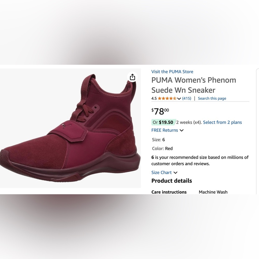 Puma Women's Phenom Wn Suede Sneaker